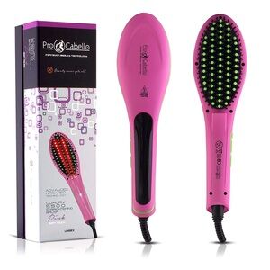 Pro Cabello Pink Hair Straightening Brush